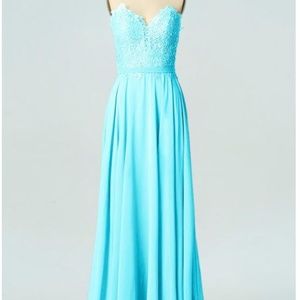 Pastel Blue bridesmaid dress